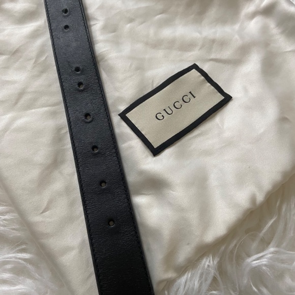 GG MARMONT LEATHER BELT WITH SHINY BUCKLE main image 6